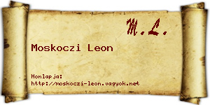 Moskoczi Leon névjegykártya
